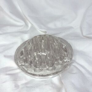 Vintage Flower Glass Frog